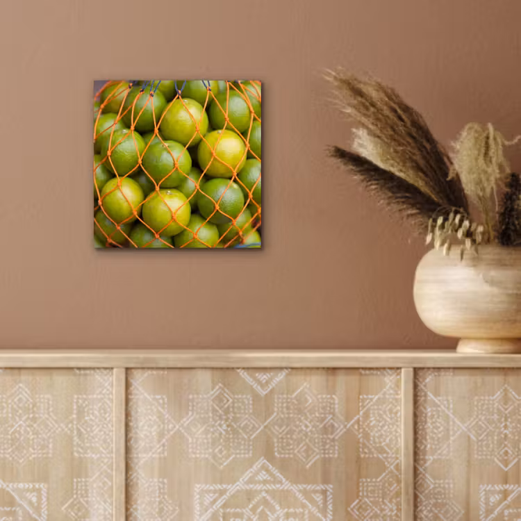 Aluminium schilderij - Eten - Net - Groen - Markt — 5