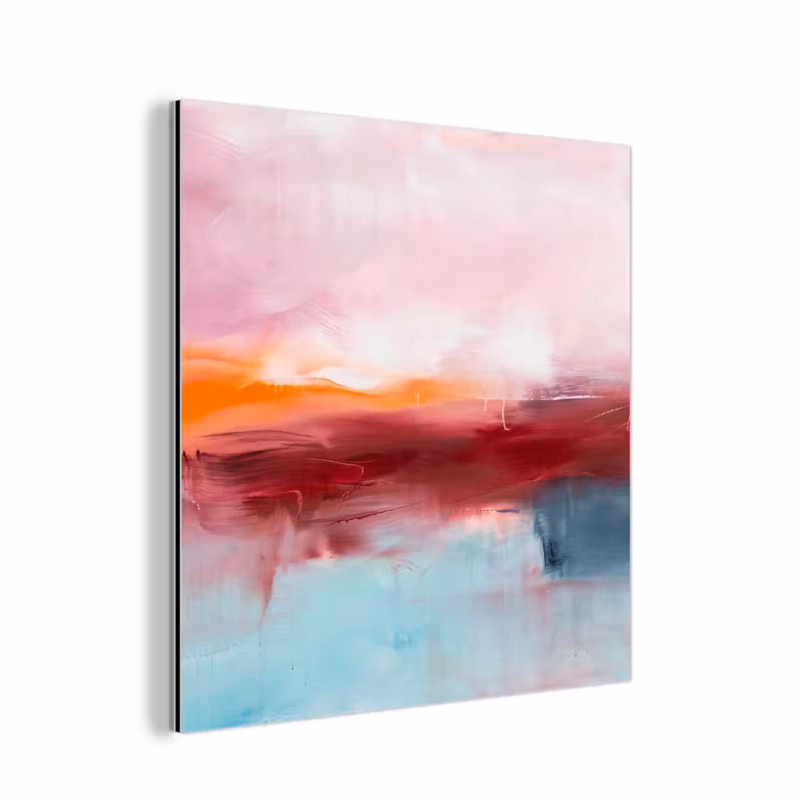 Aluminium schilderij - Abstract - Kleuren - Modern - Kunst - Roze — 1