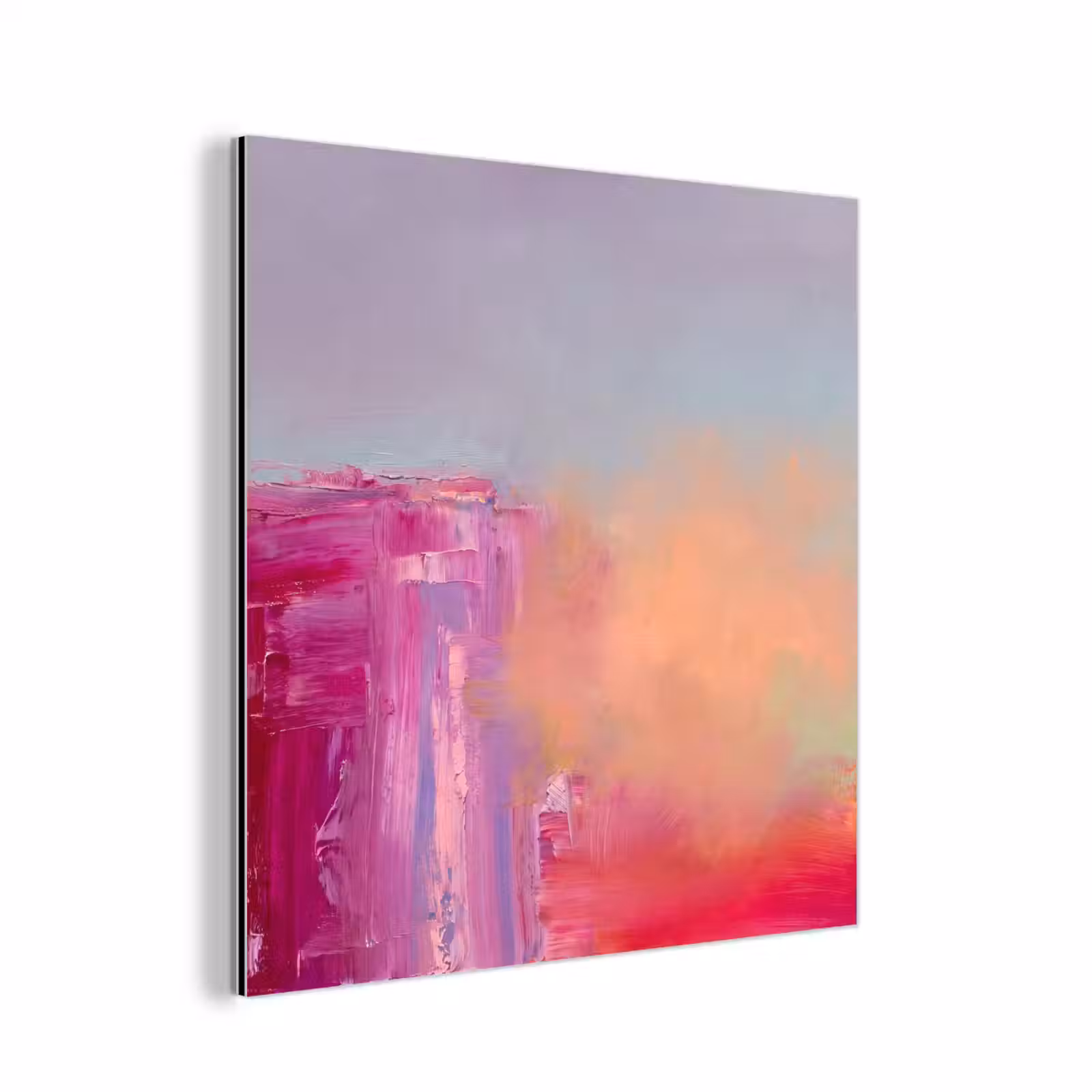 Aluminium schilderij - Abstract - Kleuren - Modern - Roze — 1