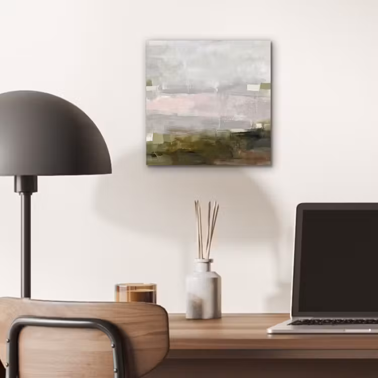 Aluminium schilderij - Abstract - Gelaagd - Kunst - Modern - Grijs-Groen — 6