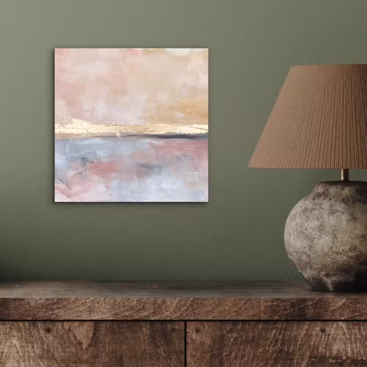 Aluminium schilderij - Abstract - Horizontaal - Kunst - Roze - Goud — 3