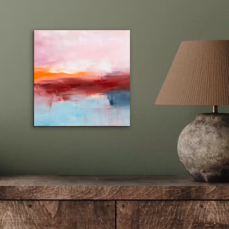 Aluminium schilderij - Abstract - Kleuren - Modern - Kunst - Roze — 3