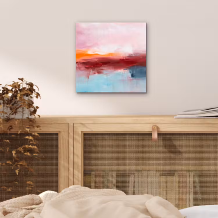 Aluminium schilderij - Abstract - Kleuren - Modern - Kunst - Roze — 4
