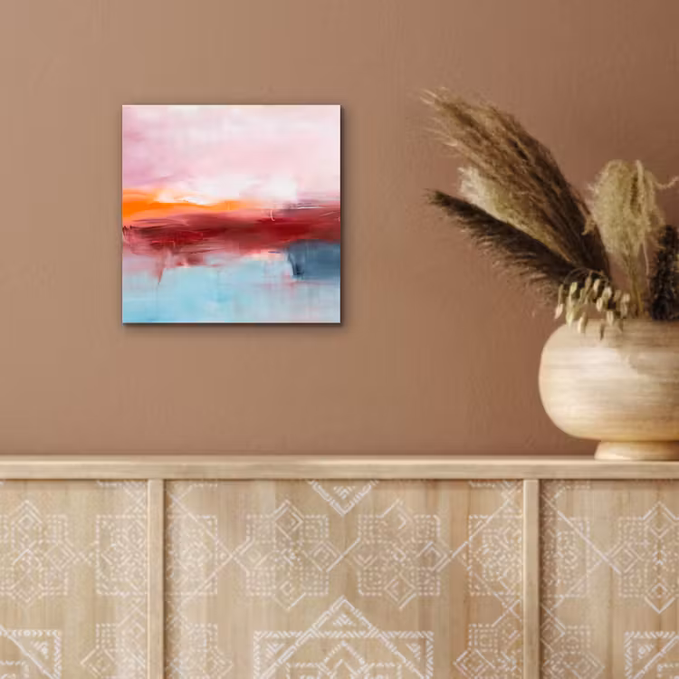 Aluminium schilderij - Abstract - Kleuren - Modern - Kunst - Roze — 5