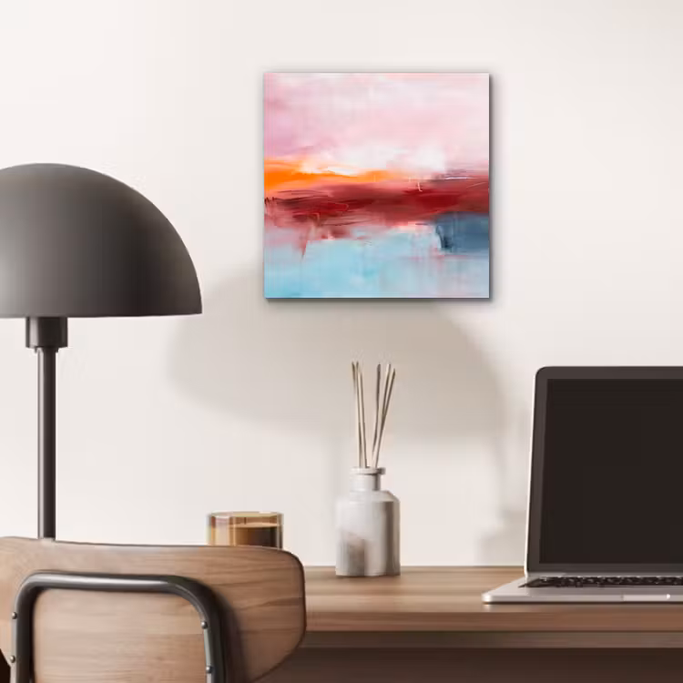 Aluminium schilderij - Abstract - Kleuren - Modern - Kunst - Roze — 6