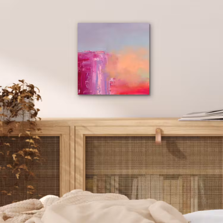 Aluminium schilderij - Abstract - Kleuren - Modern - Roze — 4