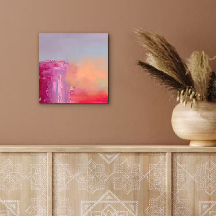 Aluminium schilderij - Abstract - Kleuren - Modern - Roze — 5