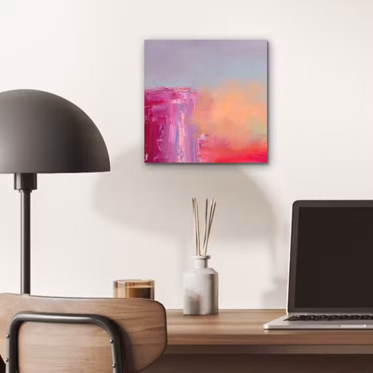 Aluminium schilderij - Abstract - Kleuren - Modern - Roze — 6