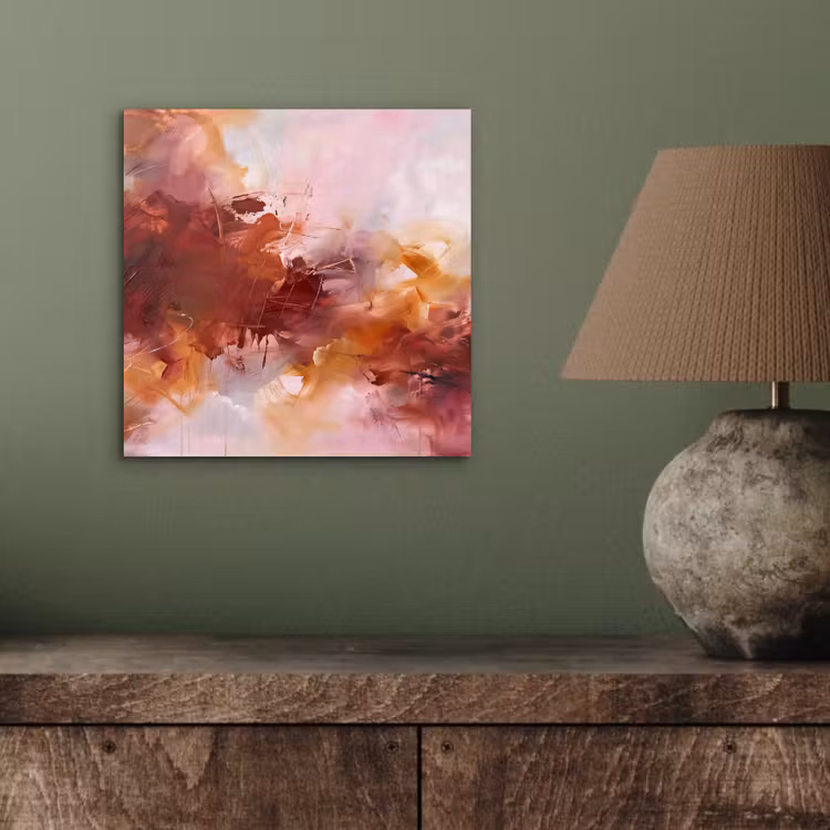 Aluminium schilderij - Abstract - Kleurrijk - Kunst - Modern - Roze-Rood — 3