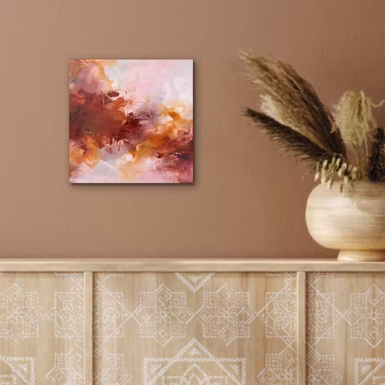 Aluminium schilderij - Abstract - Kleurrijk - Kunst - Modern - Roze-Rood — 5