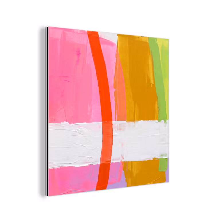 Aluminium schilderij - Abstract - Kleurrijk - Vormen - Modern - Kunst — 1