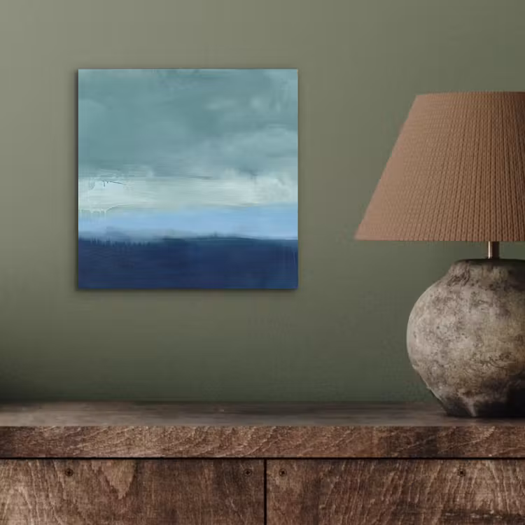 Aluminium schilderij - Abstract - Lagen - Rust - Modern - Blauw — 3