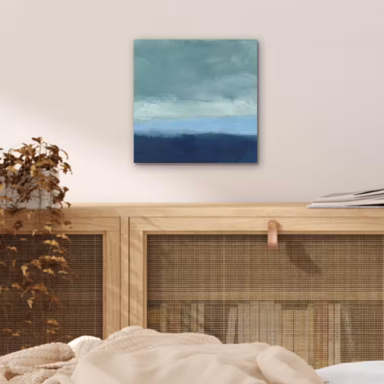Aluminium schilderij - Abstract - Lagen - Rust - Modern - Blauw — 4