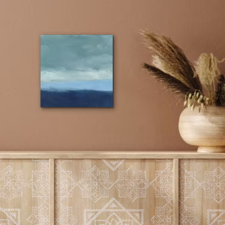 Aluminium schilderij - Abstract - Lagen - Rust - Modern - Blauw — 5