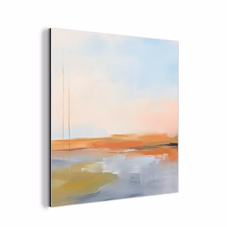 Aluminium schilderij - Abstract - Landschap - Horizon - Modern - Kleurrijk — 1