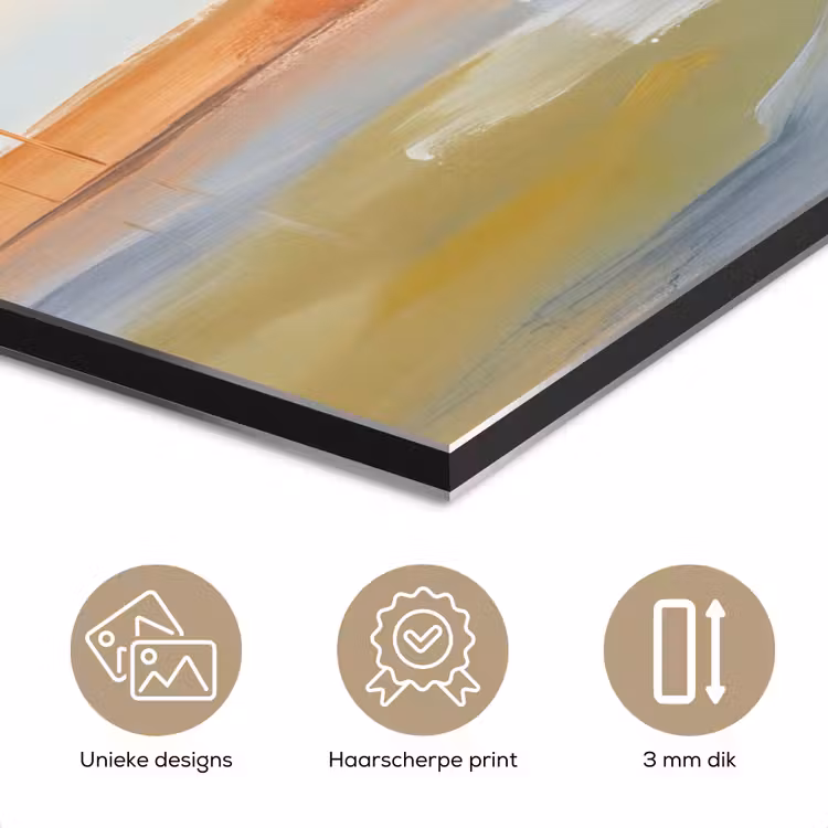 Aluminium schilderij - Abstract - Landschap - Horizon - Modern - Kleurrijk — 7