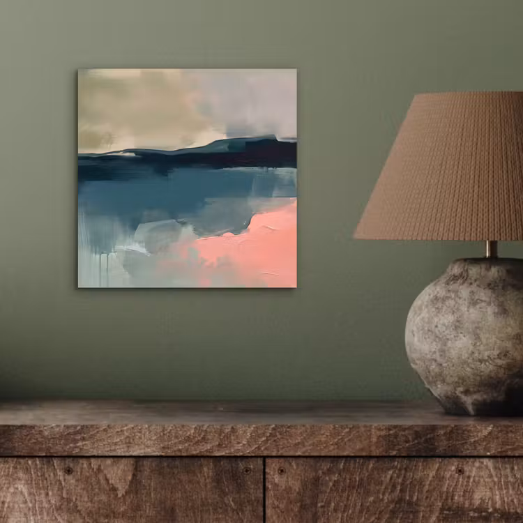 Aluminium schilderij - Abstract - Landschap - Kunst - Modern - Groen - Blauw — 3