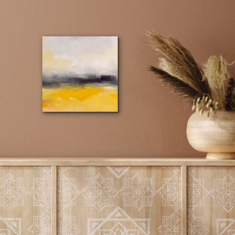 Aluminium schilderij - Abstract - Landschap - Modern - Geel — 5