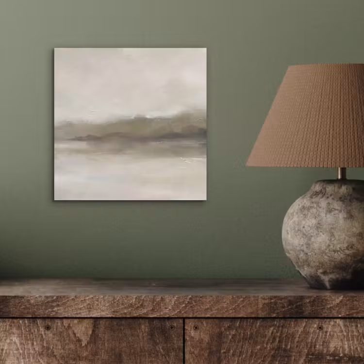 Aluminium schilderij - Abstract - Landschap - Nevel - Modern - Grijs — 3