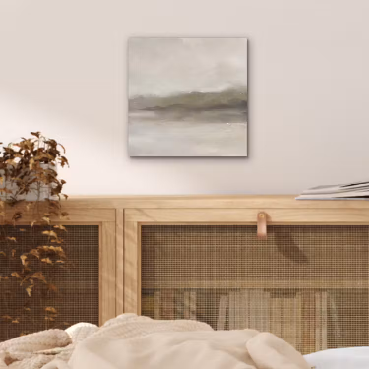Aluminium schilderij - Abstract - Landschap - Nevel - Modern - Grijs — 4