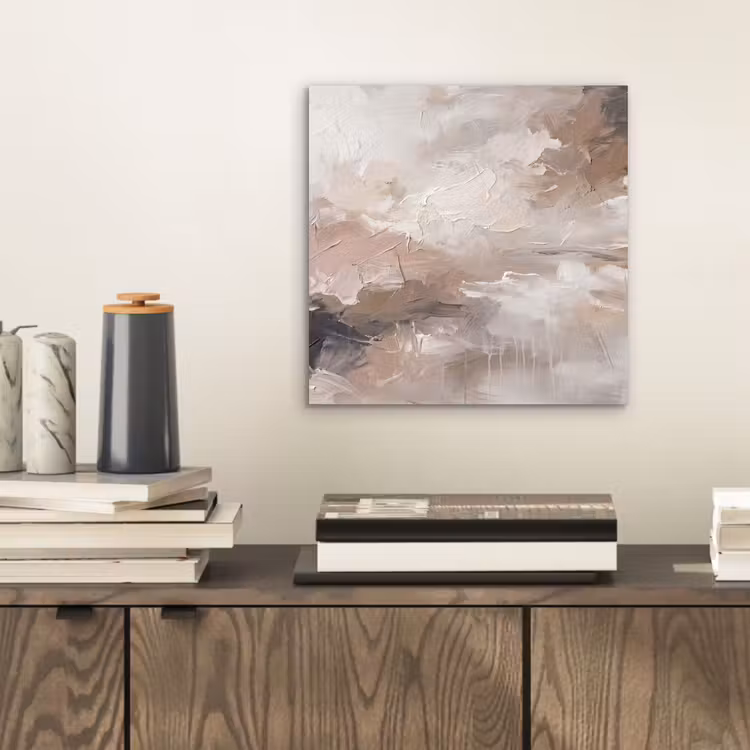 Aluminium schilderij - Abstract - Textuur - Kunst - Modern - Beige — 2