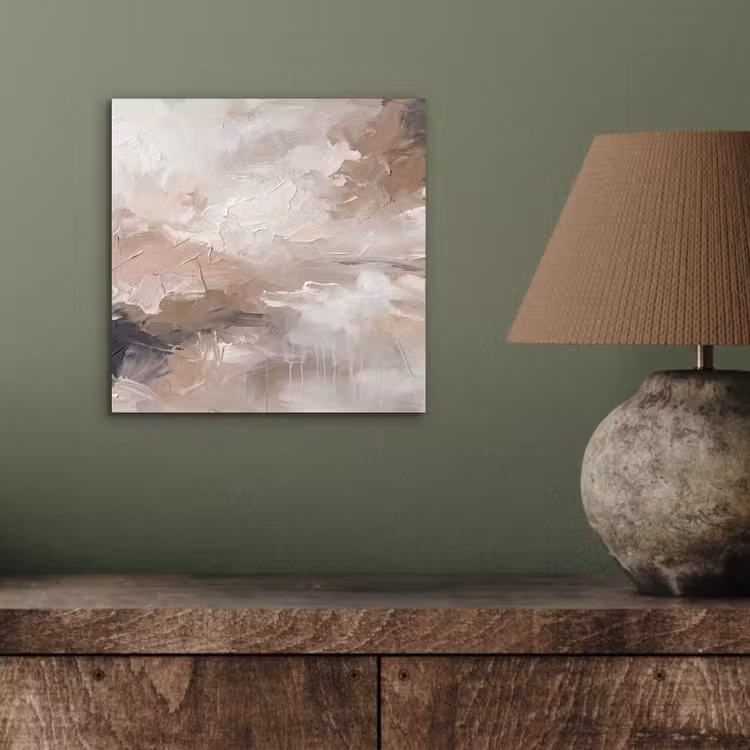 Aluminium schilderij - Abstract - Textuur - Kunst - Modern - Beige — 3