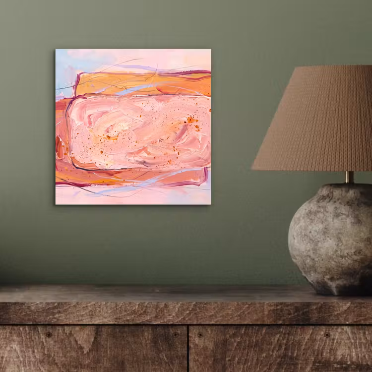 Aluminium schilderij - Abstract - Vormen - Modern - Roze — 3