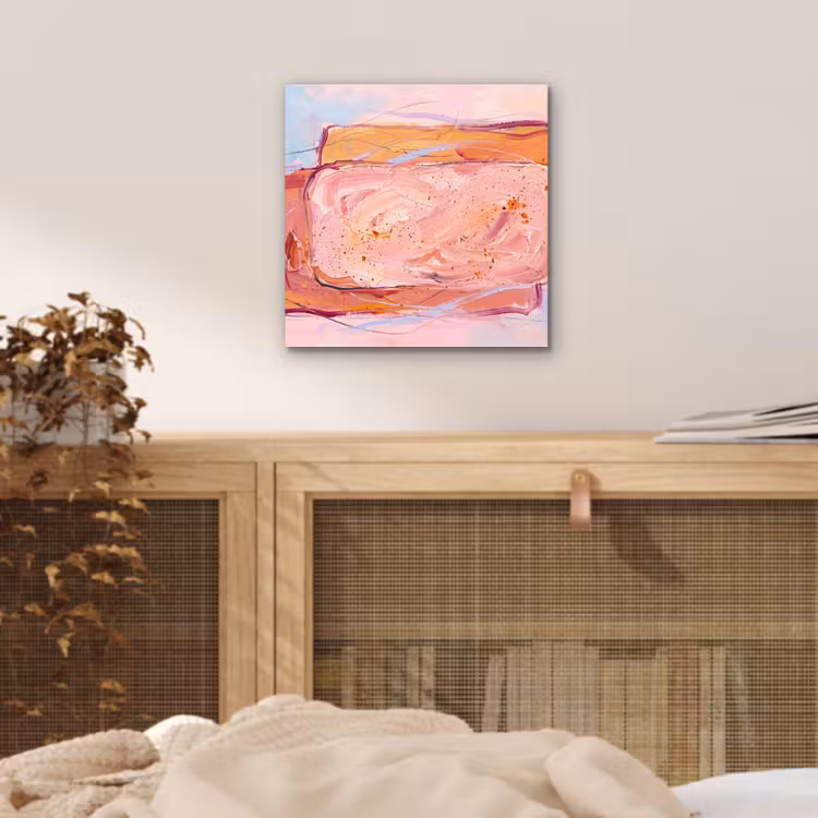 Aluminium schilderij - Abstract - Vormen - Modern - Roze — 4