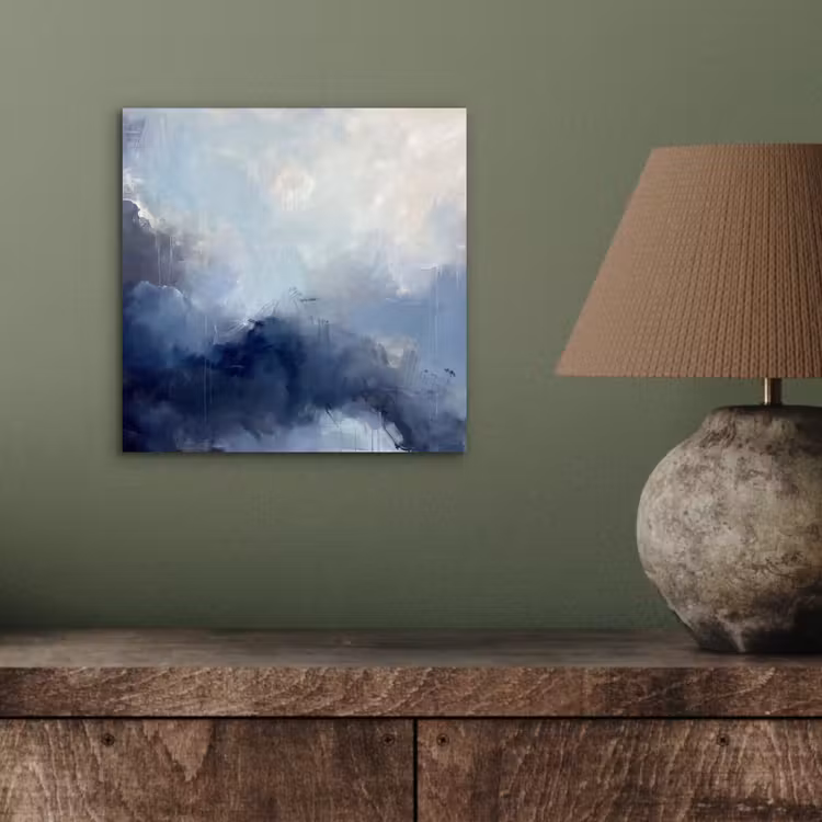 Aluminium schilderij - Abstract - Wolken - Modern - Blauw - Kunst — 3