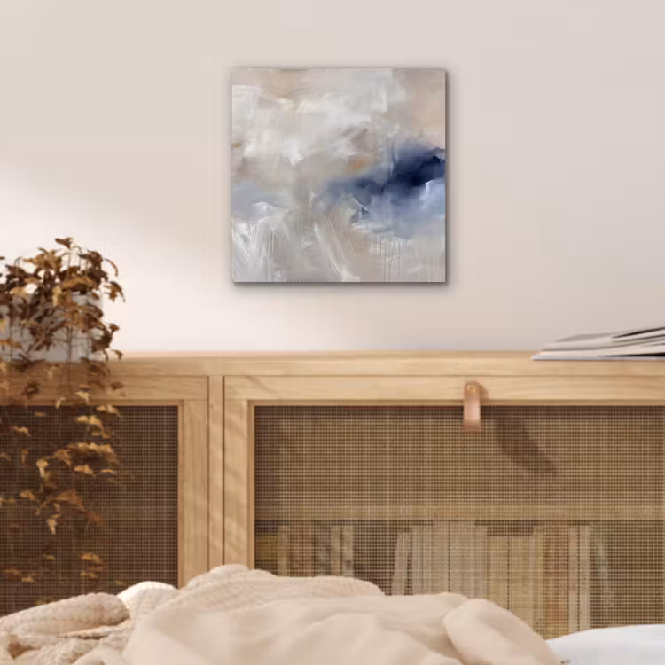 Aluminium schilderij - Abstract - Wolken - Sfeer - Modern - Beige — 4