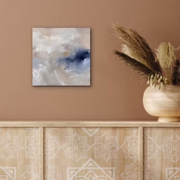 Aluminium schilderij - Abstract - Wolken - Sfeer - Modern - Beige — 5