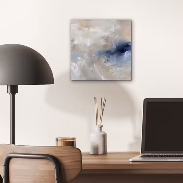 Aluminium schilderij - Abstract - Wolken - Sfeer - Modern - Beige — 6