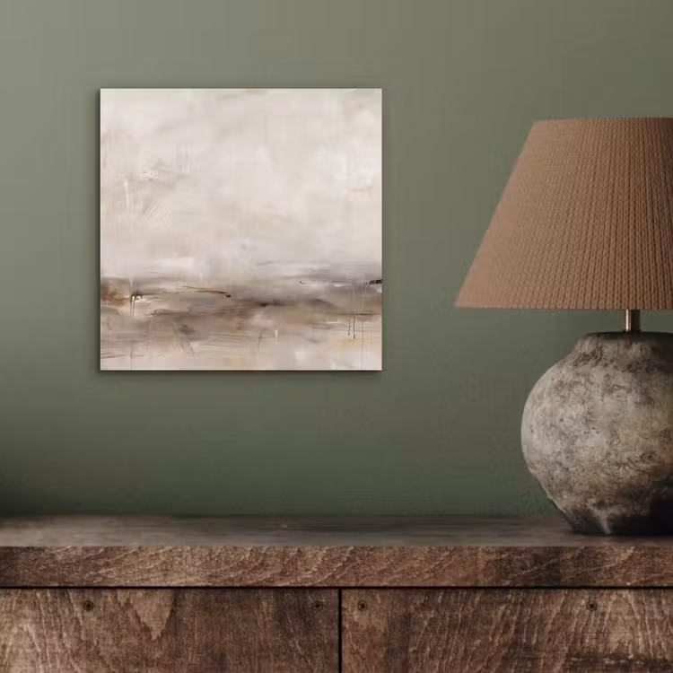 Aluminium schilderij - Abstrakt - Landschap - Modern - Beige - Kunst — 3