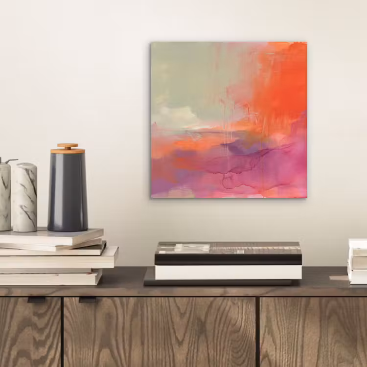 Aluminium schilderij - Kunst - Vloeiend - Overgangen - Oranje — 2