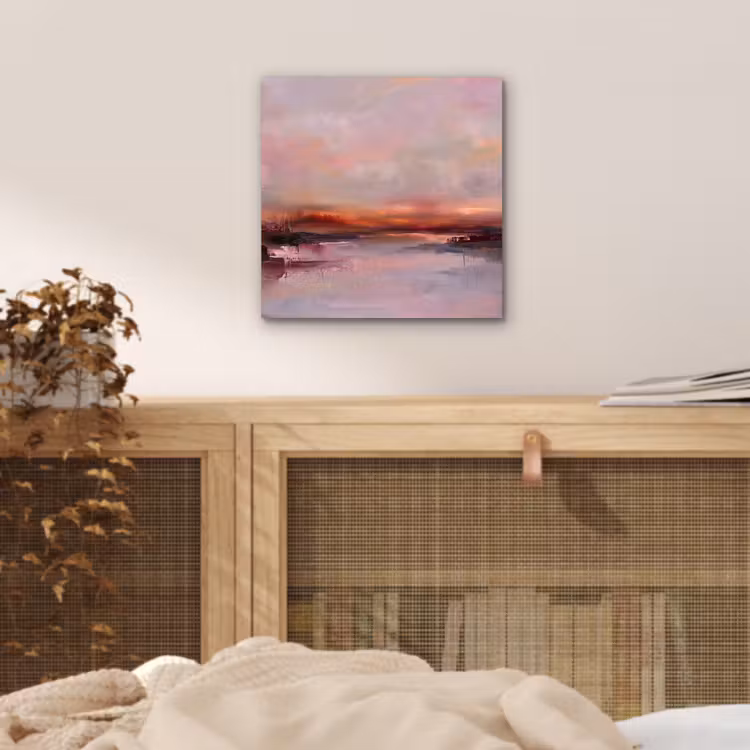 Aluminium schilderij - Landschap - Zonsondergang - Abstract - Modern - Roze — 4