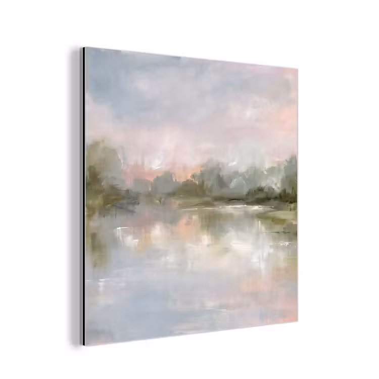 Aluminium schilderij - Natuur - Landschap - Abstract - Water - Groen — 1