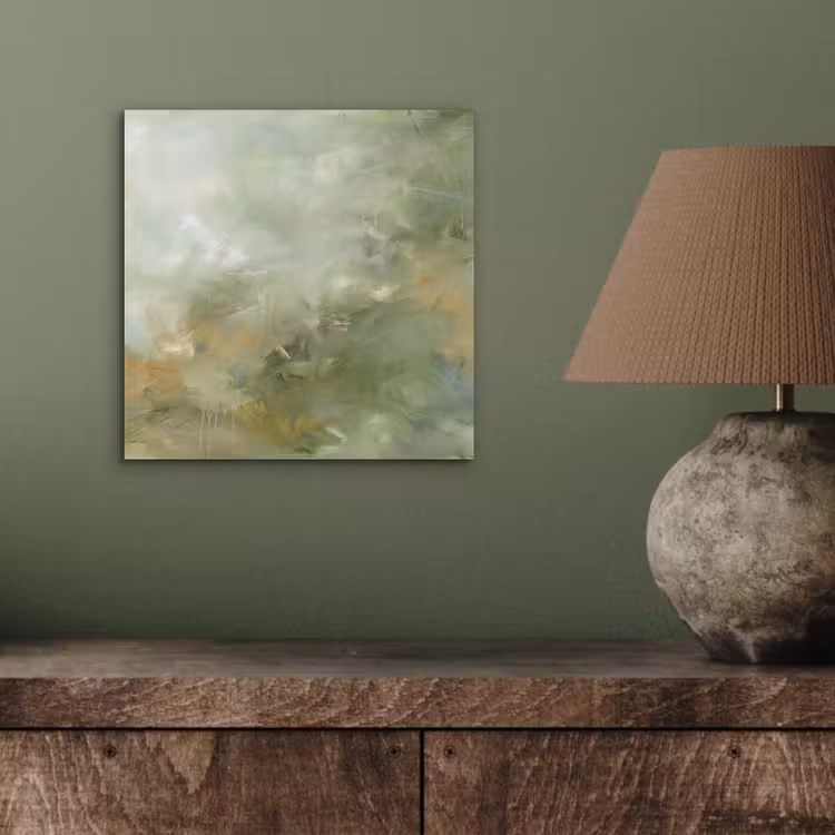Aluminium schilderij - Abstract - Groen - Beige - Modern - Kunst — 3