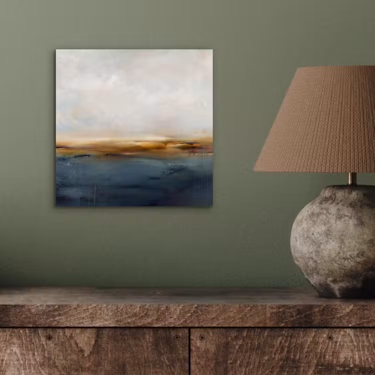 Aluminium schilderij - Abstract - Horizon - Water - Modern - Beige — 3