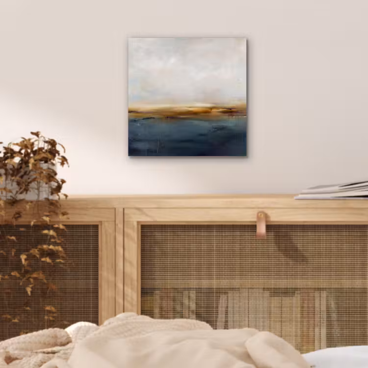 Aluminium schilderij - Abstract - Horizon - Water - Modern - Beige — 4