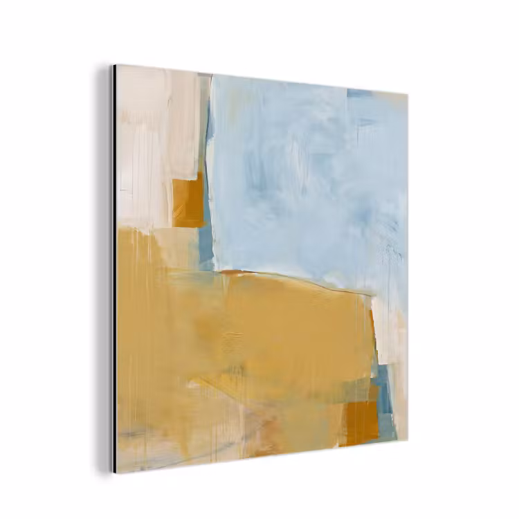 Aluminium schilderij - Abstract - Kleuren - Kunst - Modern - Blauw — 1