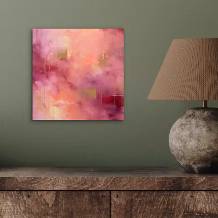 Aluminium schilderij - Abstract - Kleuren - Modern - Roze - Paars — 3