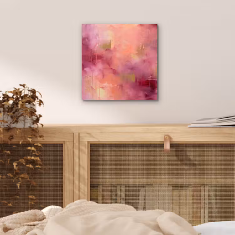 Aluminium schilderij - Abstract - Kleuren - Modern - Roze - Paars — 4
