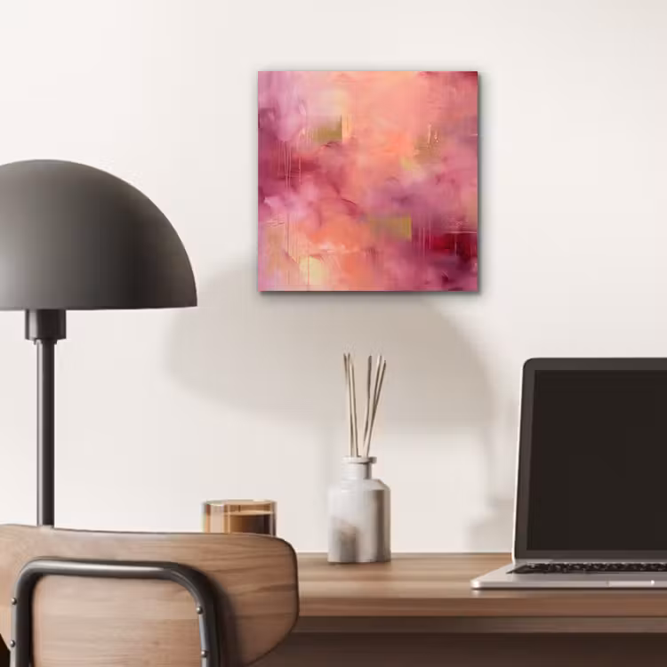 Aluminium schilderij - Abstract - Kleuren - Modern - Roze - Paars — 6