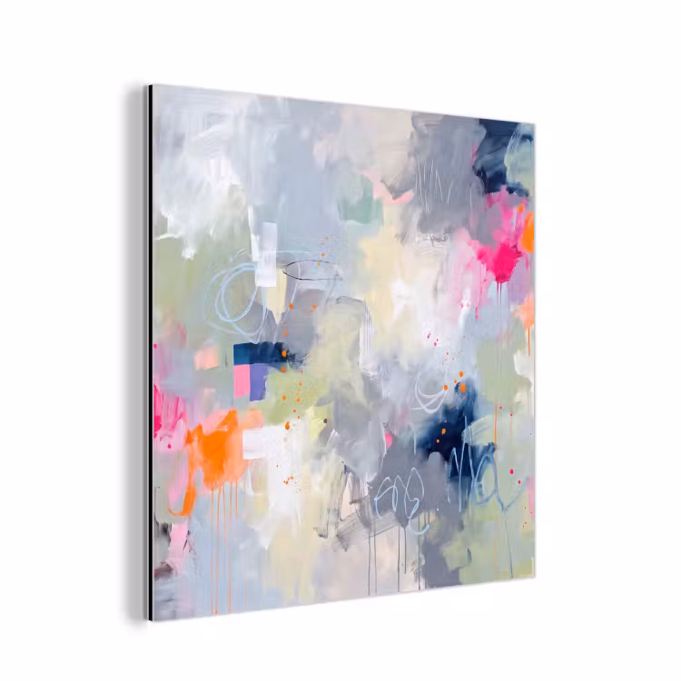 Aluminium schilderij - Abstract - Kleurrijk - Modern - Kunst — 1