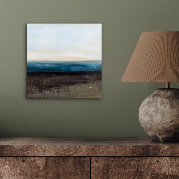 Aluminium schilderij - Abstract - Landschap - Horizon - Blauw - Modern — 3