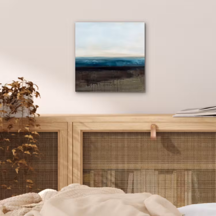 Aluminium schilderij - Abstract - Landschap - Horizon - Blauw - Modern — 4