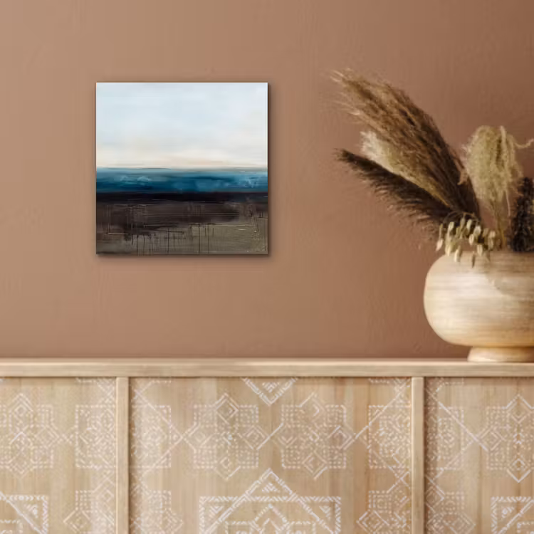 Aluminium schilderij - Abstract - Landschap - Horizon - Blauw - Modern — 5