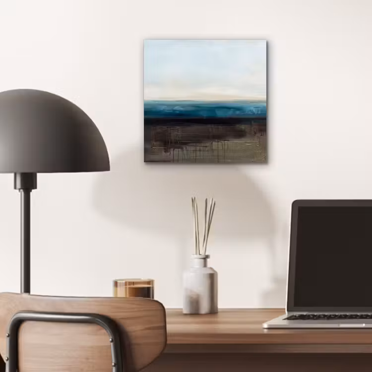 Aluminium schilderij - Abstract - Landschap - Horizon - Blauw - Modern — 6