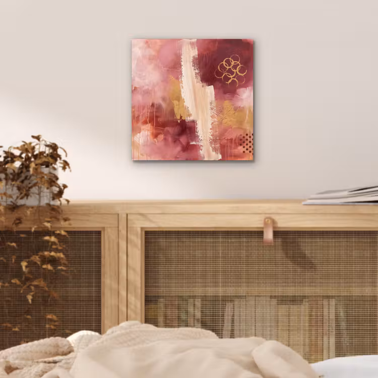 Aluminium schilderij - Abstract - Rood - Goud - Modern - Kunst — 4