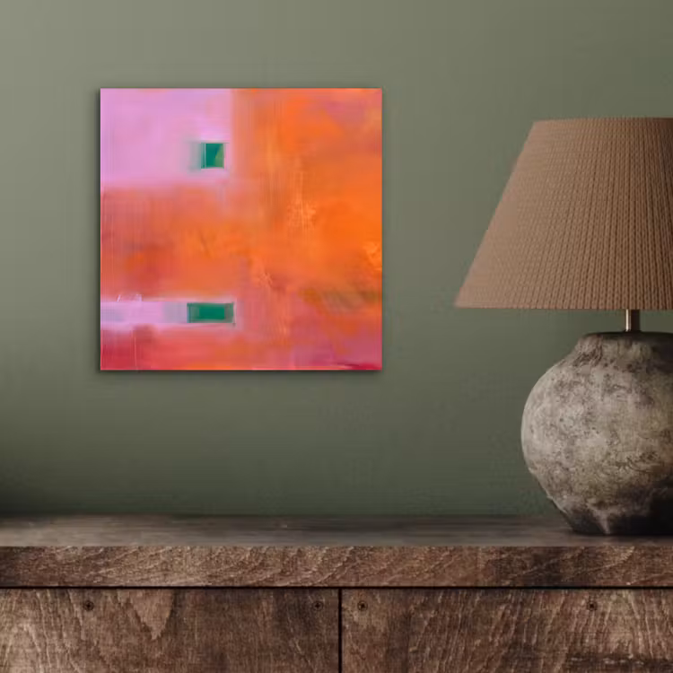 Aluminium schilderij - Abstract - Vlakken - Kunst - Modern - Oranje — 3